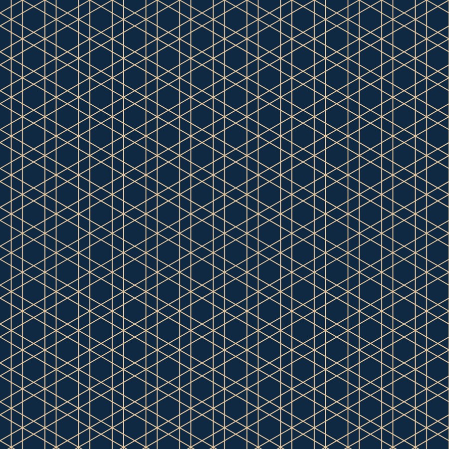 Asanoha navy gold hemp leaf Japanese pattern