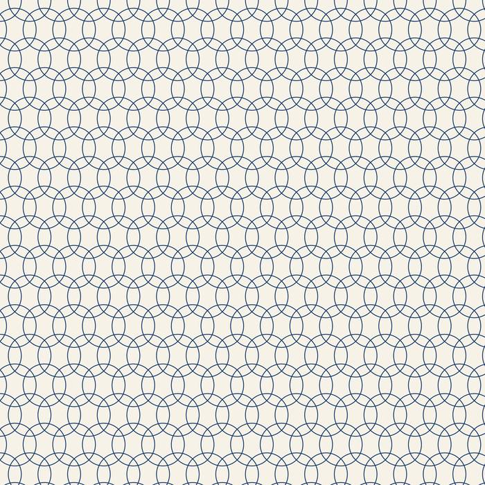 Shippo indigo interlocking circle Japanese pattern